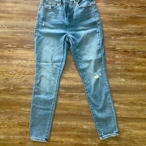 LOFT Curvy High Rise Skinny Jeans